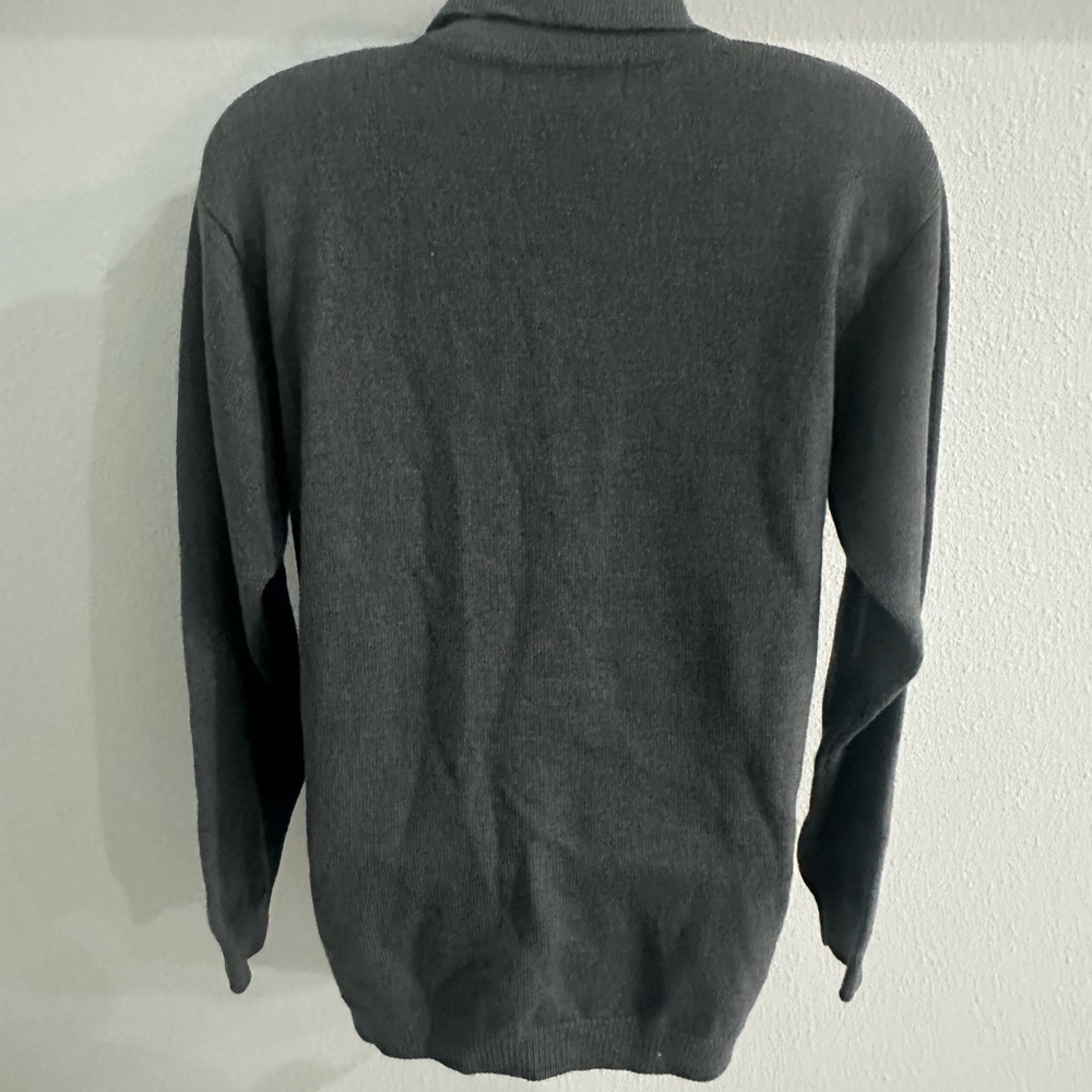 JH collectibles Dark Charcoal Button-Up Merino Wool Cardigan size L - Picture 6 of 13